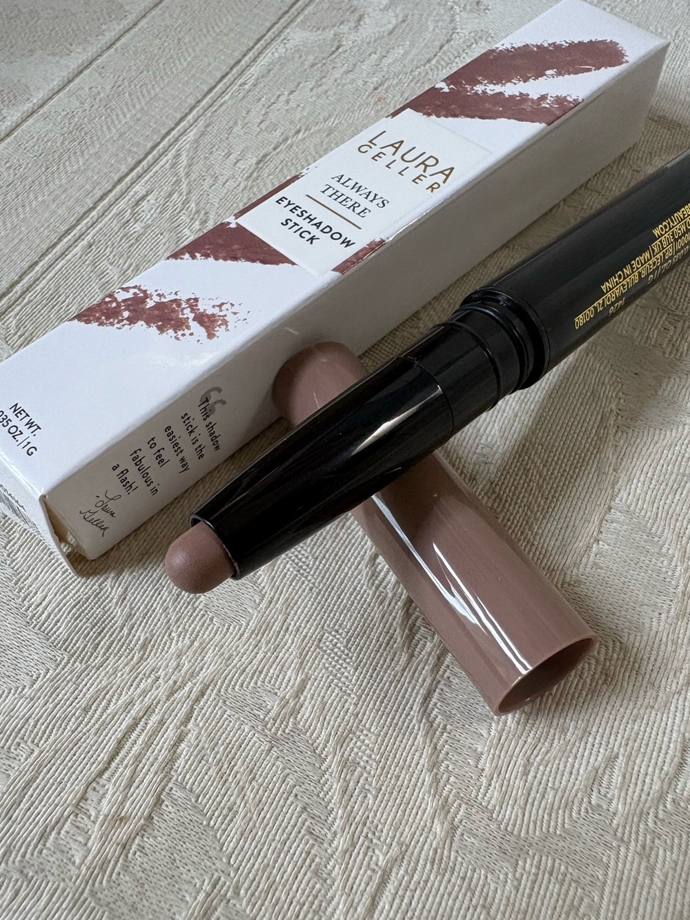 Laura Geller Always There Eyeshadow Stick Crayon Taupe Truffle BNIB - Picture 6 of 9